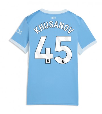 Manchester City Abdukodir Khusanov #45 Hjemmebanetrøje Dame 2026-27 Kortærmet